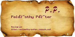 Palásthy Péter névjegykártya